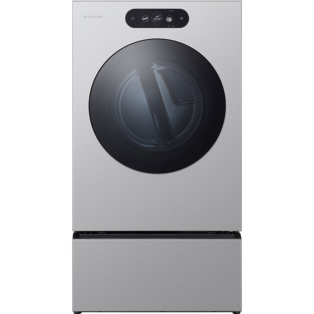 29" Laundry Pedestal - Brushed Platinum Steel