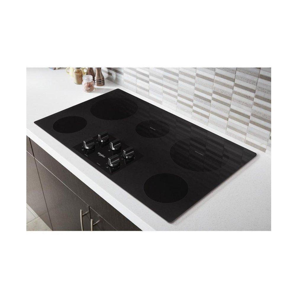 36-Inch 5 Element Ceramic Radiant Electric Cooktop In Black