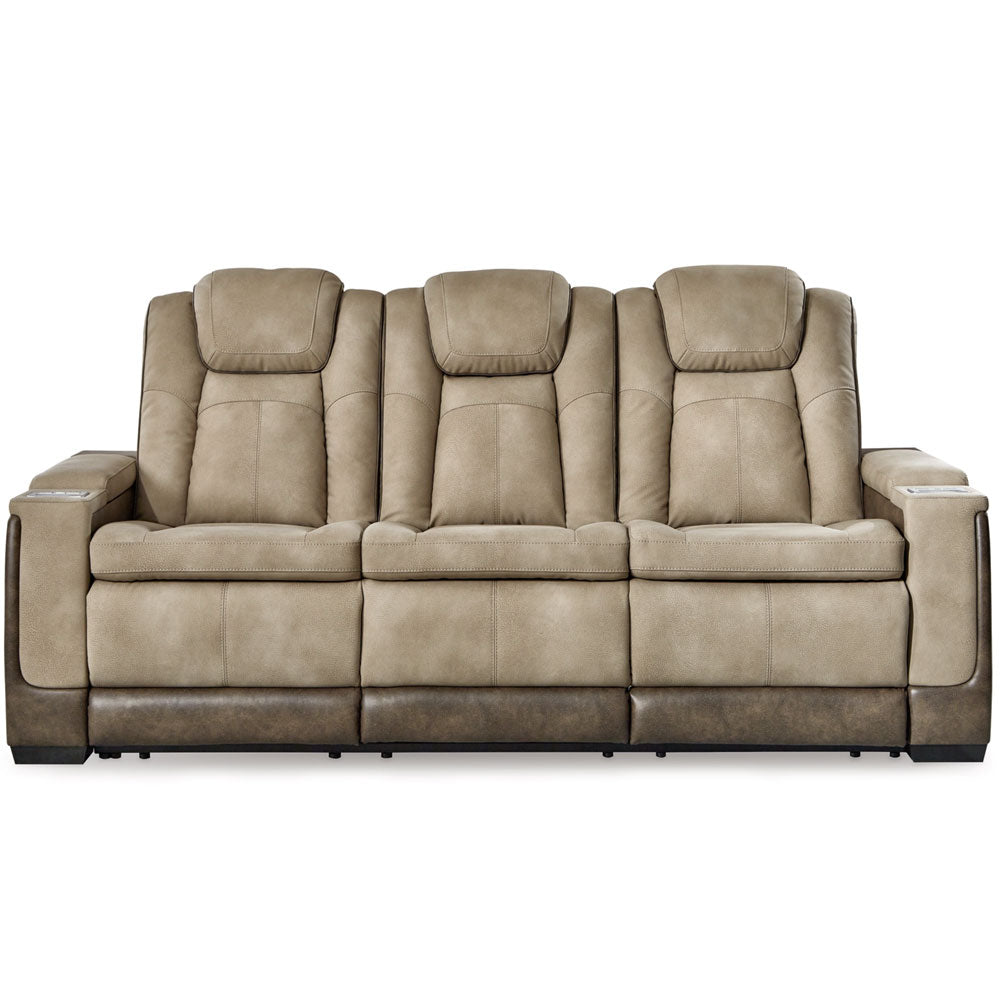Camille Power Reclining Sofa, Loveseat, and Recliner – Brown