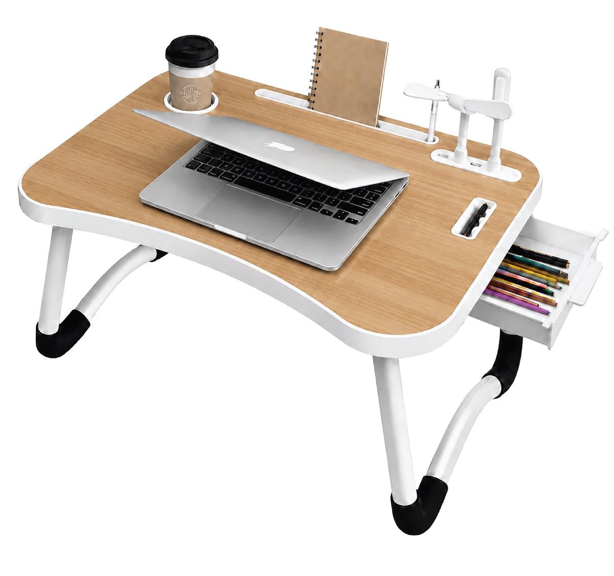 Fordable Laptop Desk Tray w/ USB Ports