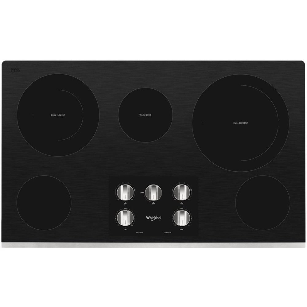 36" Electric Ceramic Glass Cooktop in Stainless Steel
