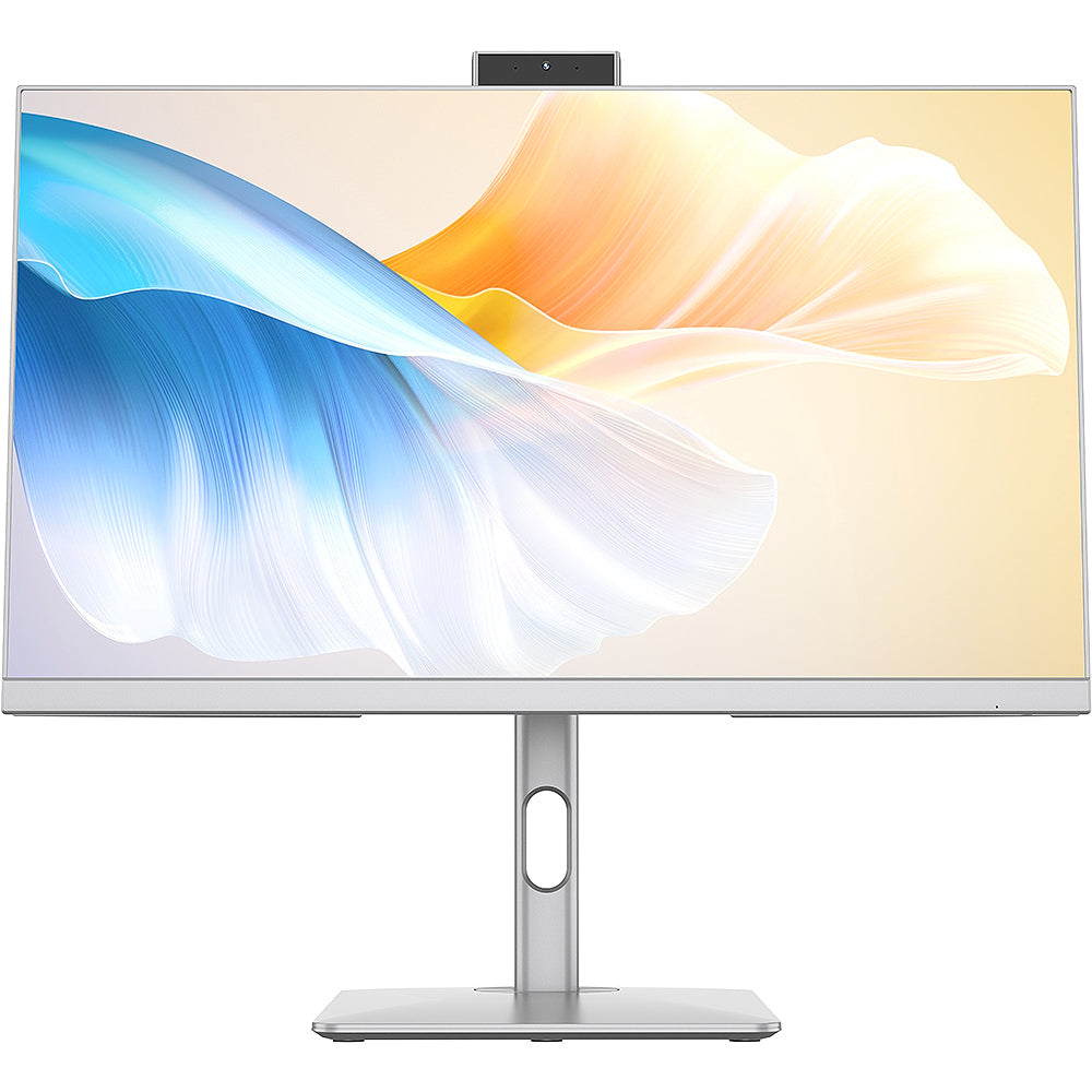 27" Touchscreen Intel N200 Quad Core 4GB Memory 128GB Storage Cortana, 2MP Webcam Windows 11 Home (S Mode) All-in-One Desktop - Gray (Refurbished )