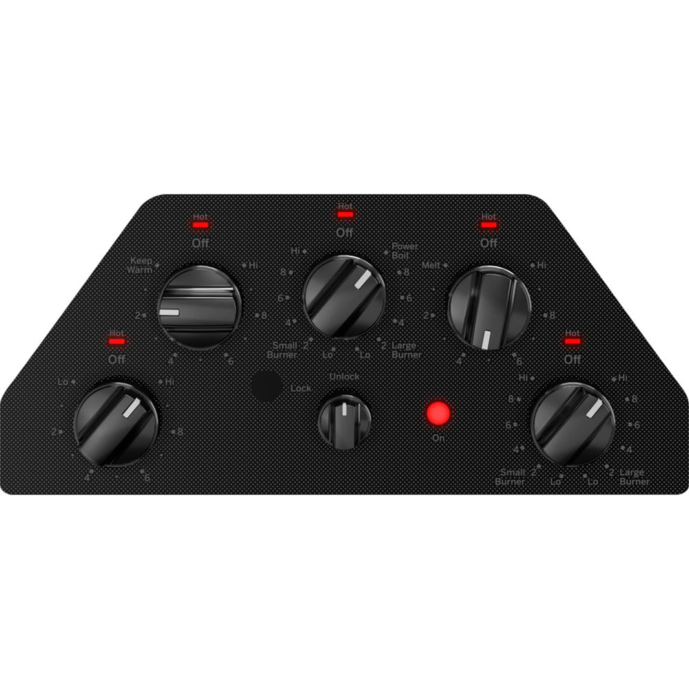 30" 5-Element Radiant Electric Cooktop in Black with Power Boil on Dual-Ring Element