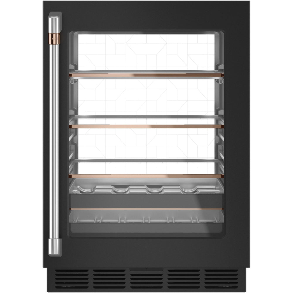 5 Cu Ft 14-Bottle Wine and 126-Can Beverage Center - Matte Black