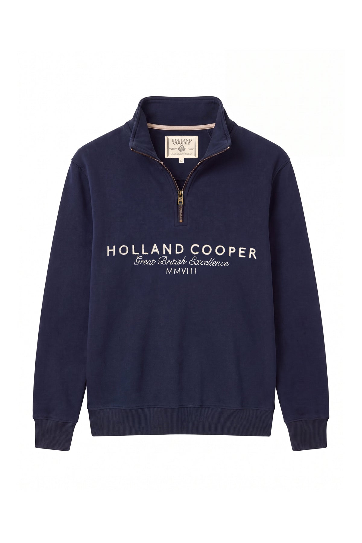 Men's Sporting Goods Zip Henley (Ink Navy)