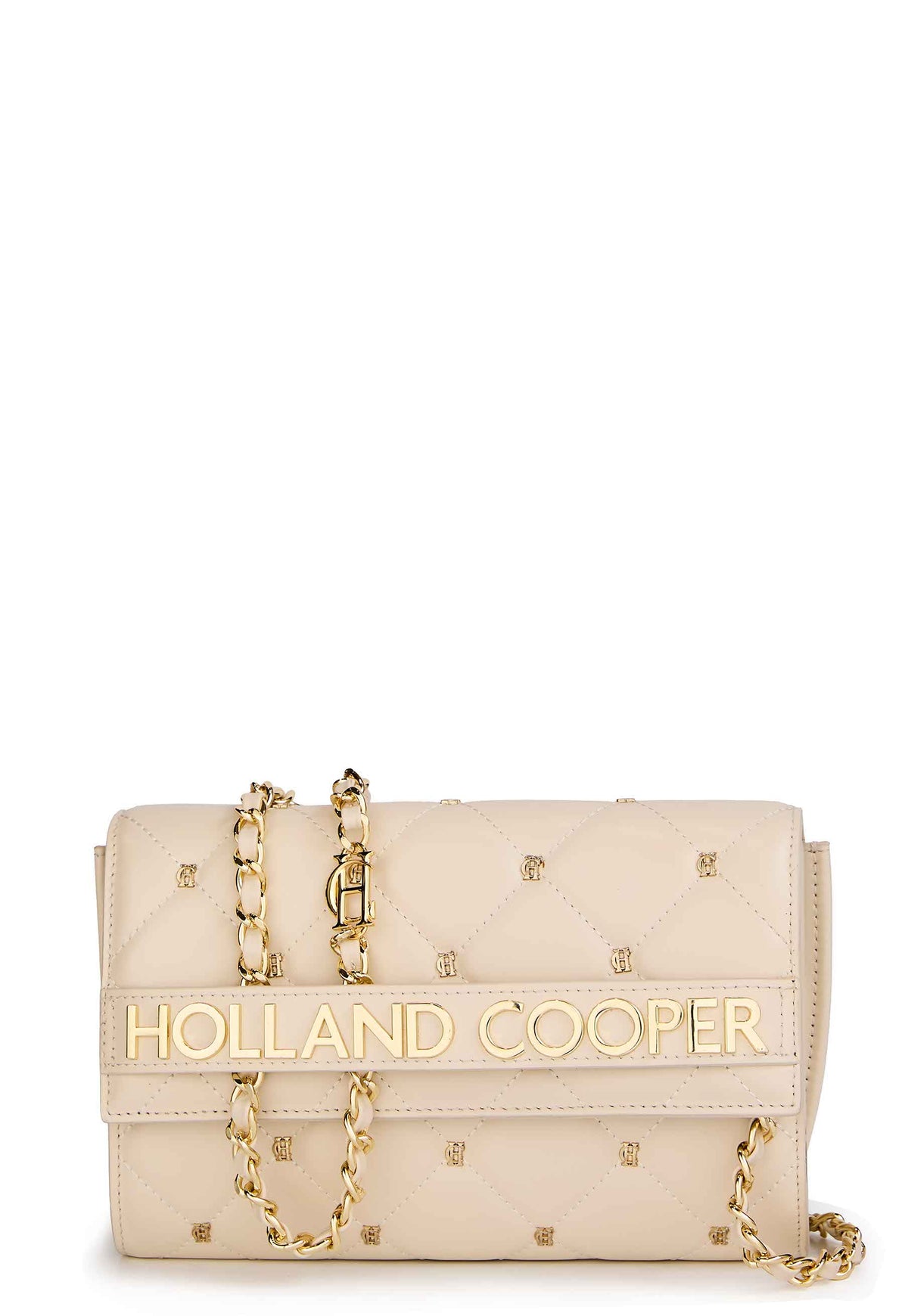 Abbot Quilted Clutch Bag (Cream)