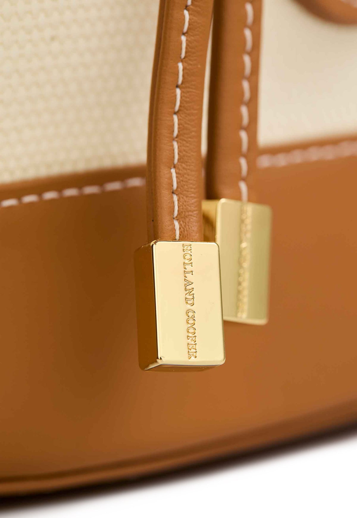 Amalfi Bucket Bag (Tan Canvas)