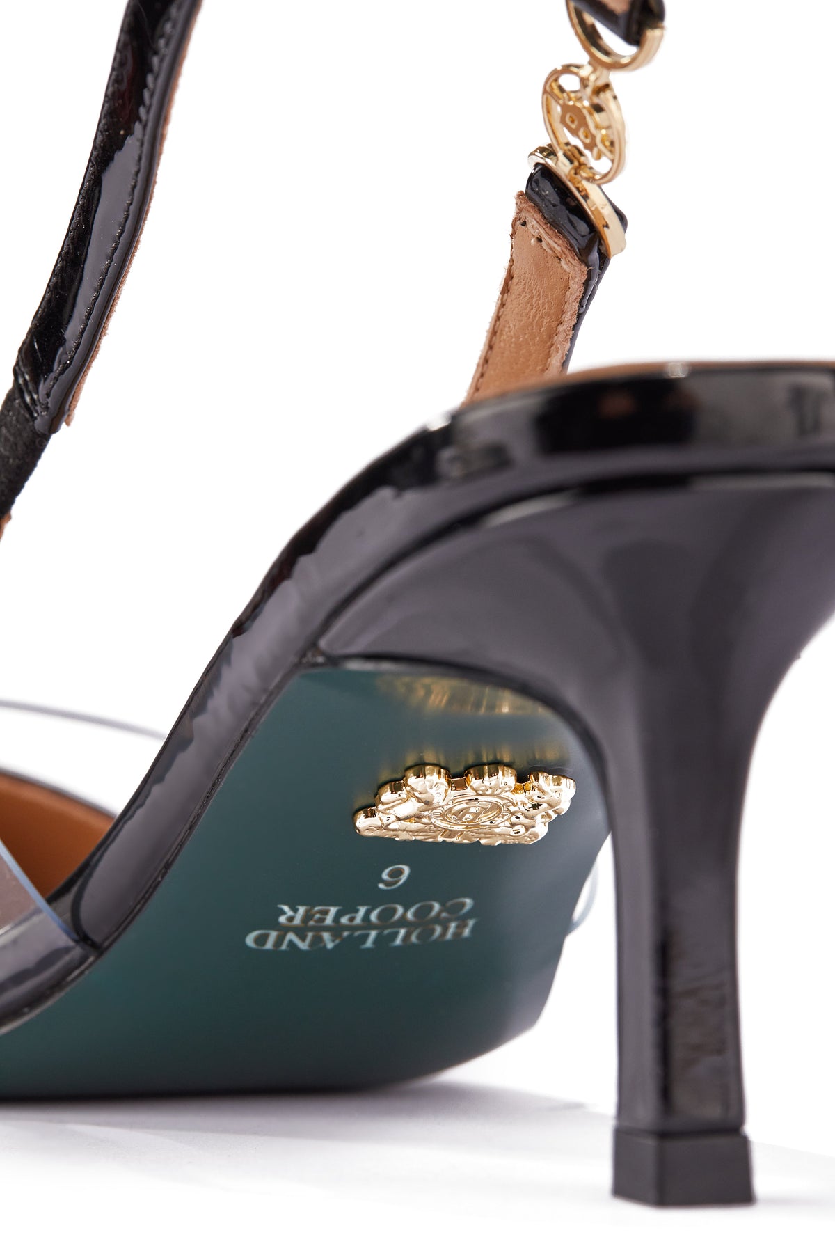 Regency Kitten Heel (Clear Black)