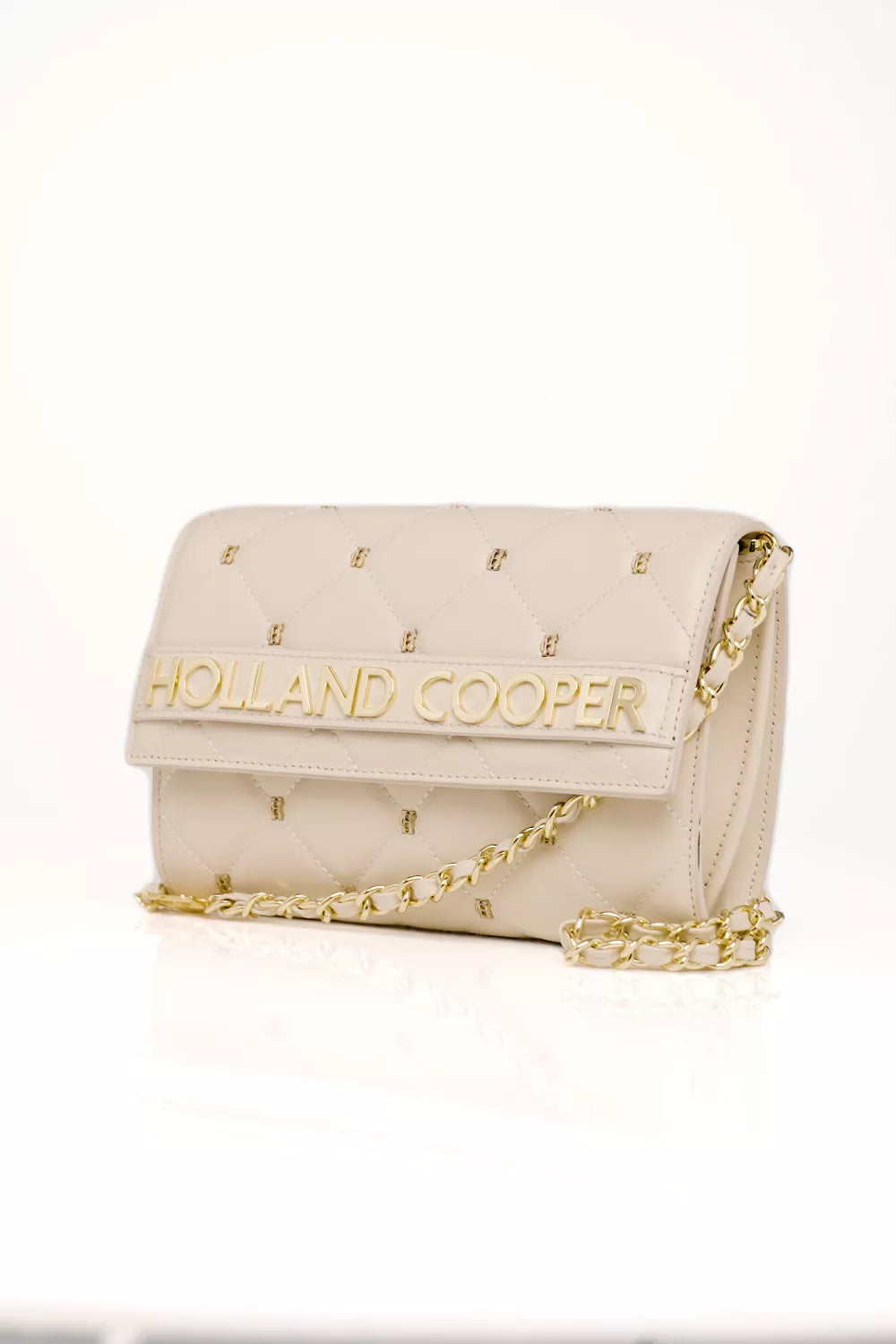 Abbot Quilted Clutch Bag (Cream)