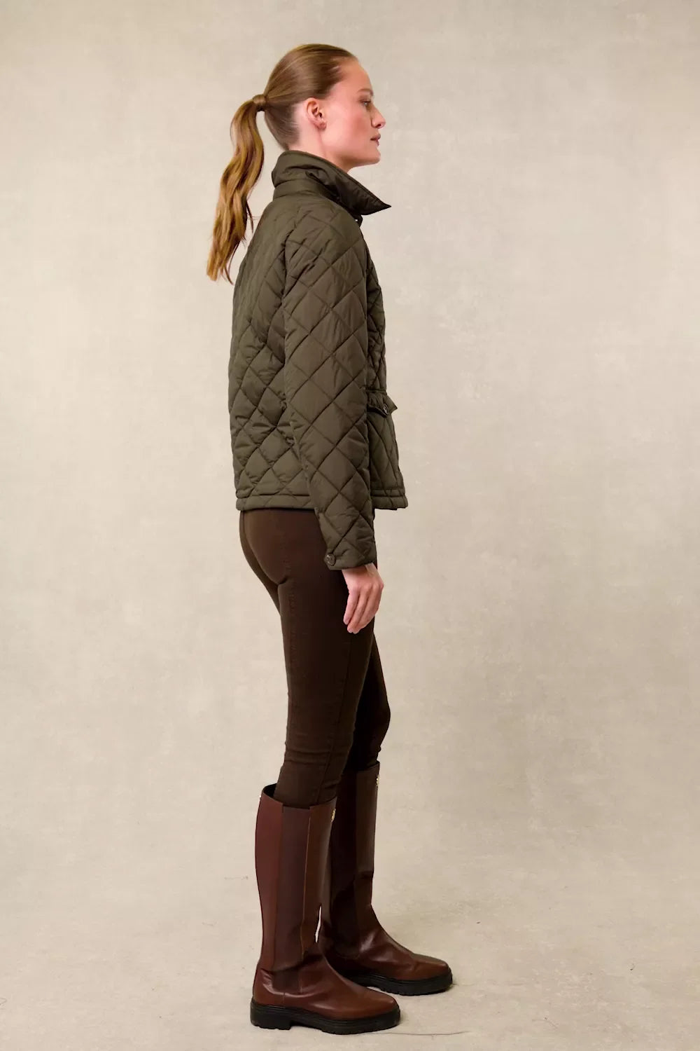 Quilted Coach Jacket (Heritage Khaki)