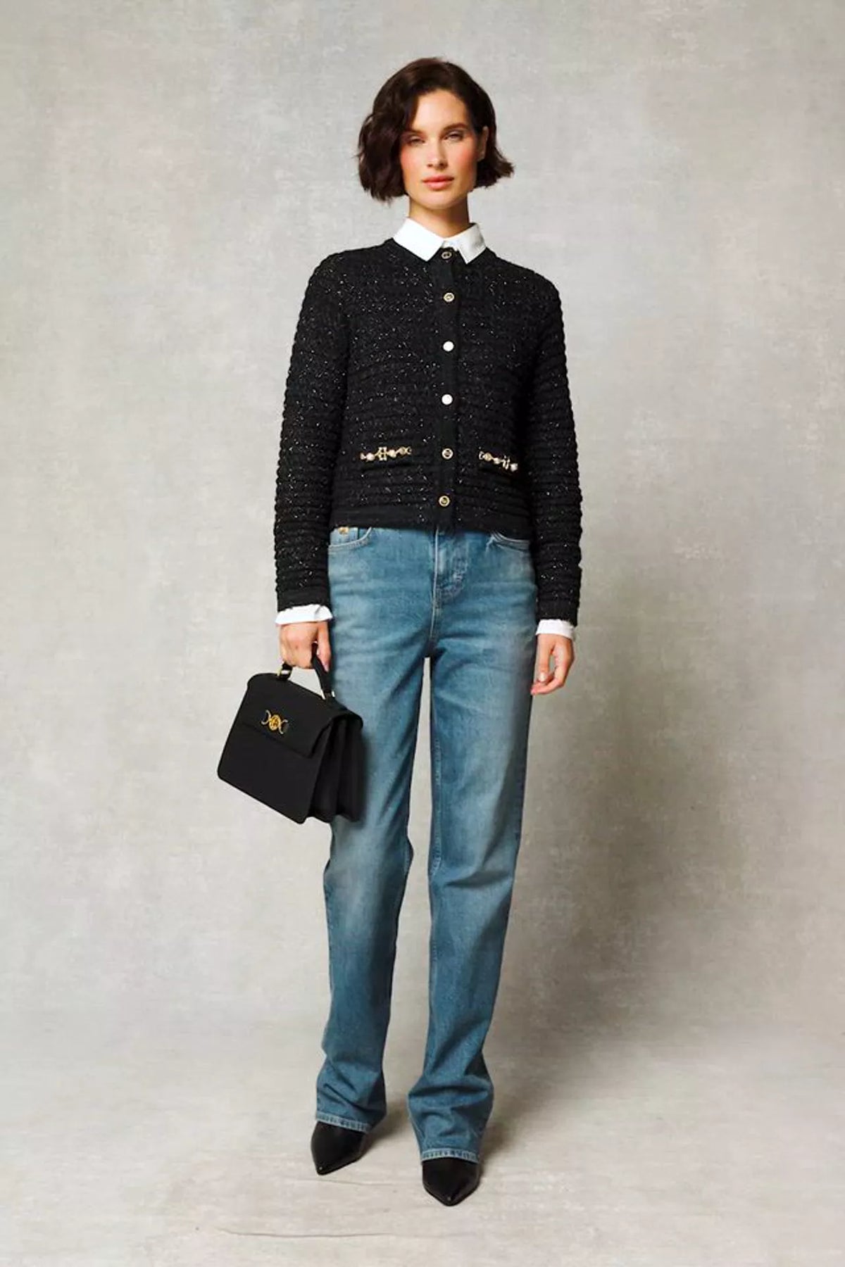 Sofia Knitted Jacket (Black)