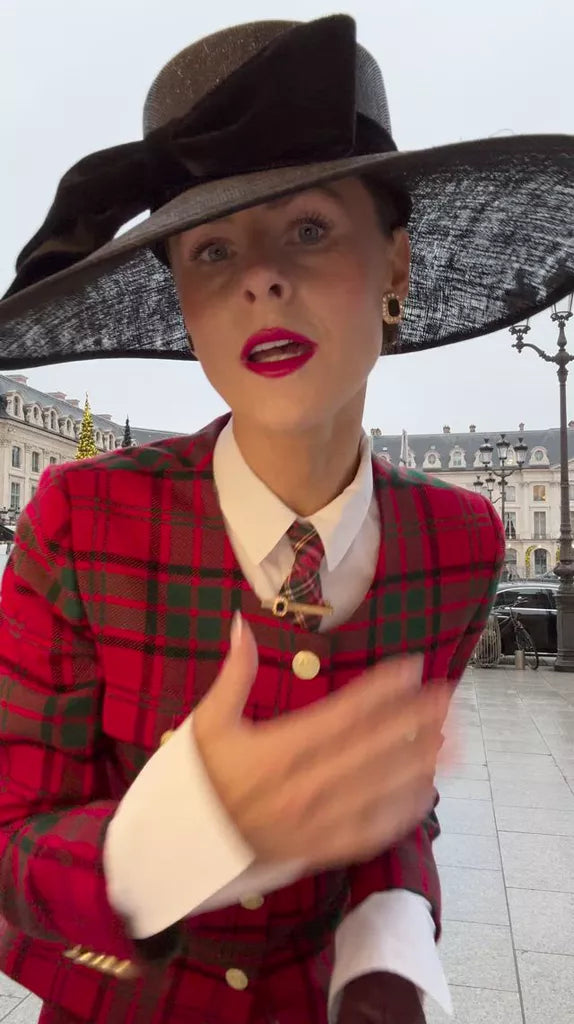 The Paris Red Tartan Look