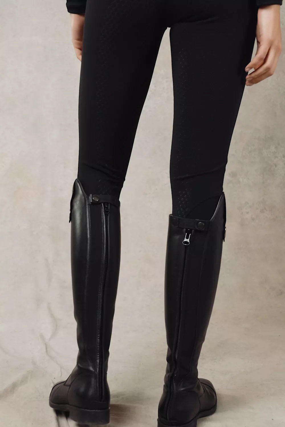 Premium High Rise Breeches (Black)