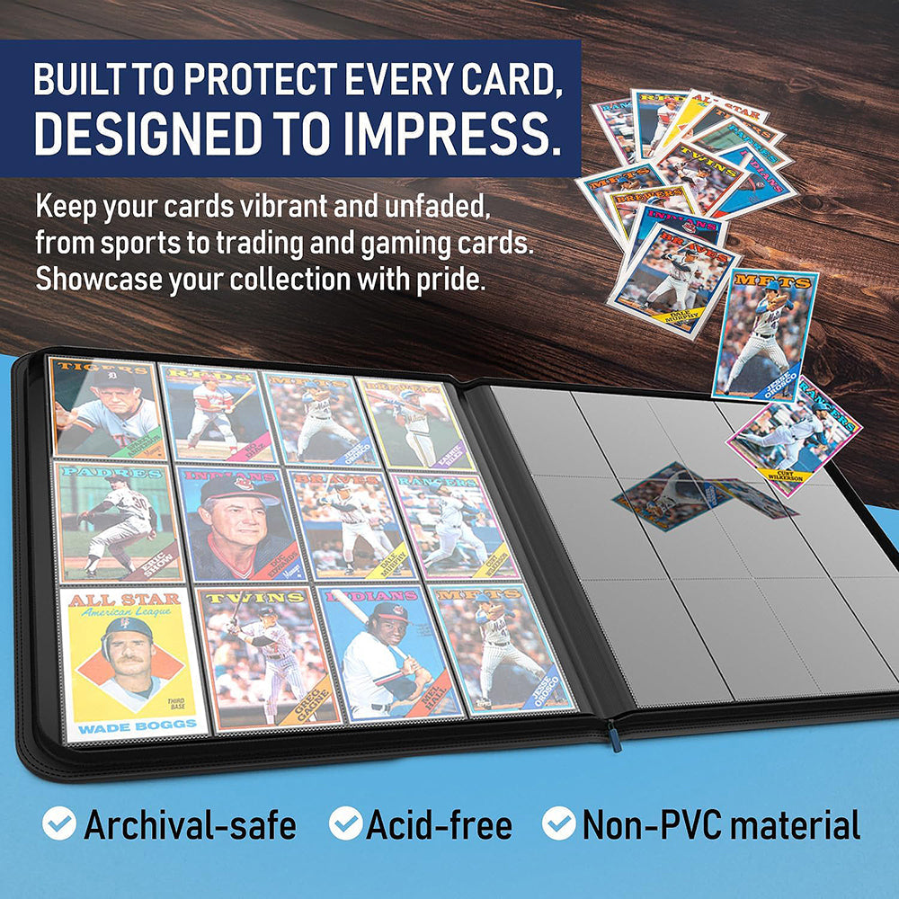 Premium TCG Card Binder For 480 Side Loading Pockets - Black