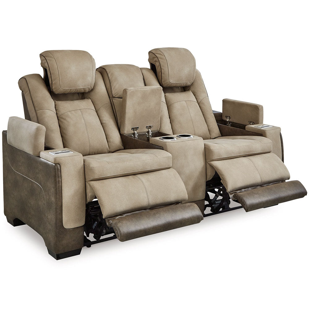 Camille Power Recline Sofa and Loveseat – Brown