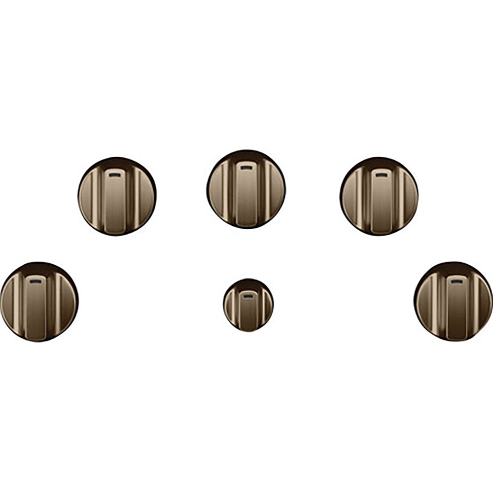 5 Electric Cooktop Knobs - Brushed Bronze
