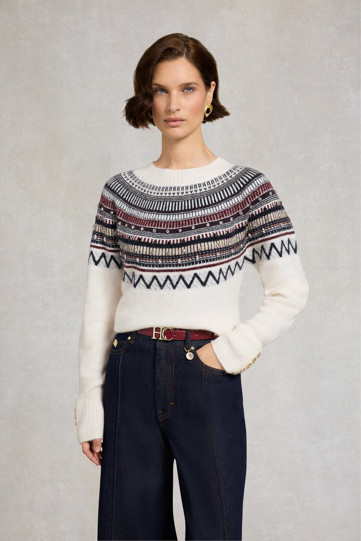 Jasmine Crew Neck Knit (Natural)