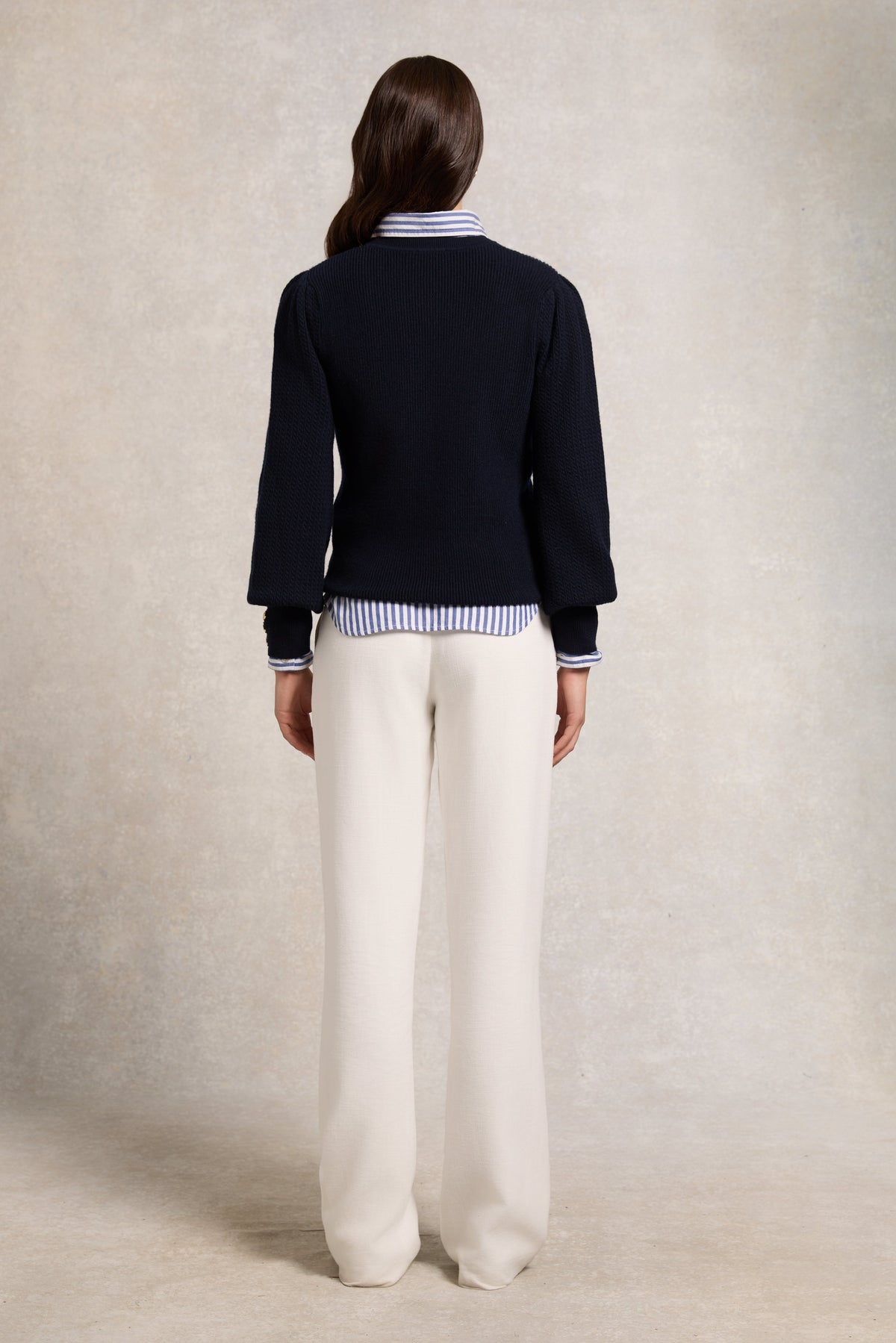 Naomi Crew Neck Knit (Ink Navy)