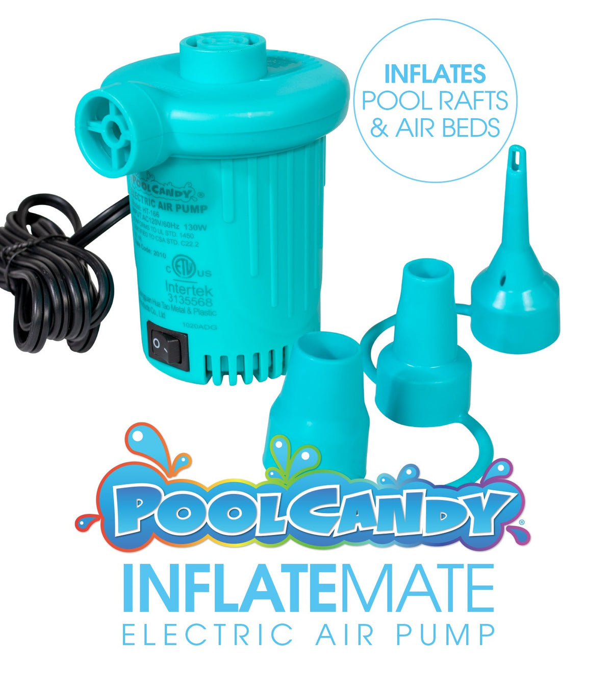 Inflate-Mate Electric Air Pump Blue