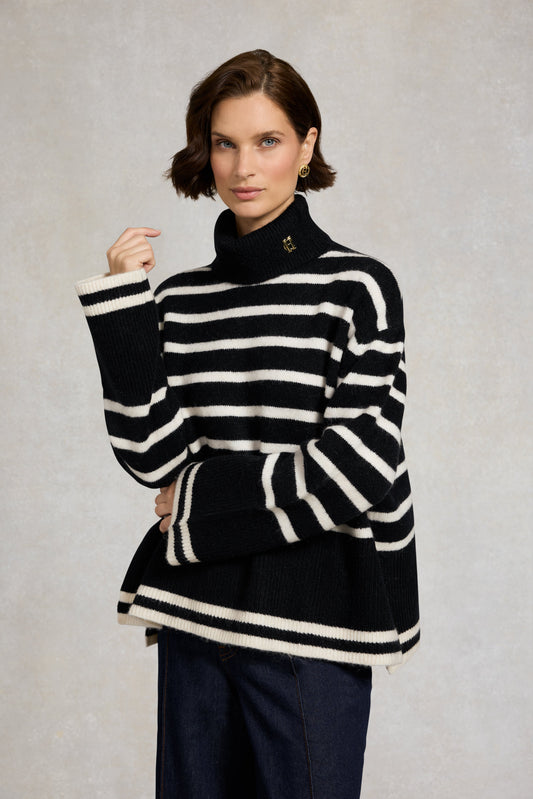 Antonia Roll Neck Knit (Black)