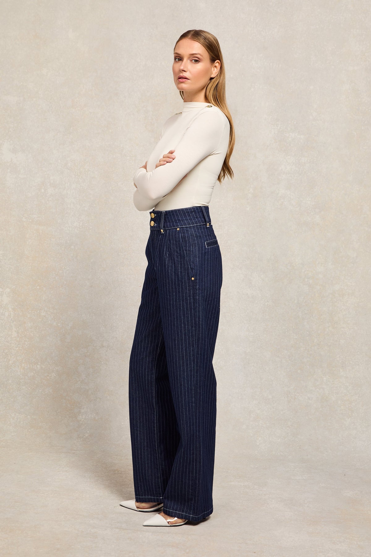 Harper Longsleeve Top (Natural)