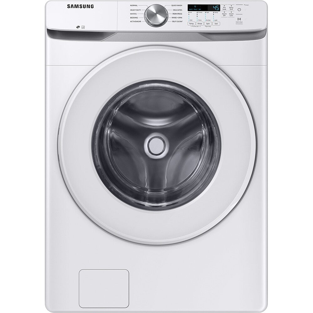 4.5 CuFt Smart Front Load Washer with 7.5 CuFt Electric Dryer in White