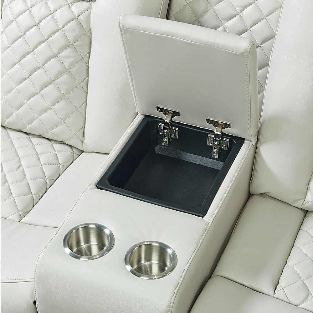 Carlo Power Motion Loveseat with Power Headrest