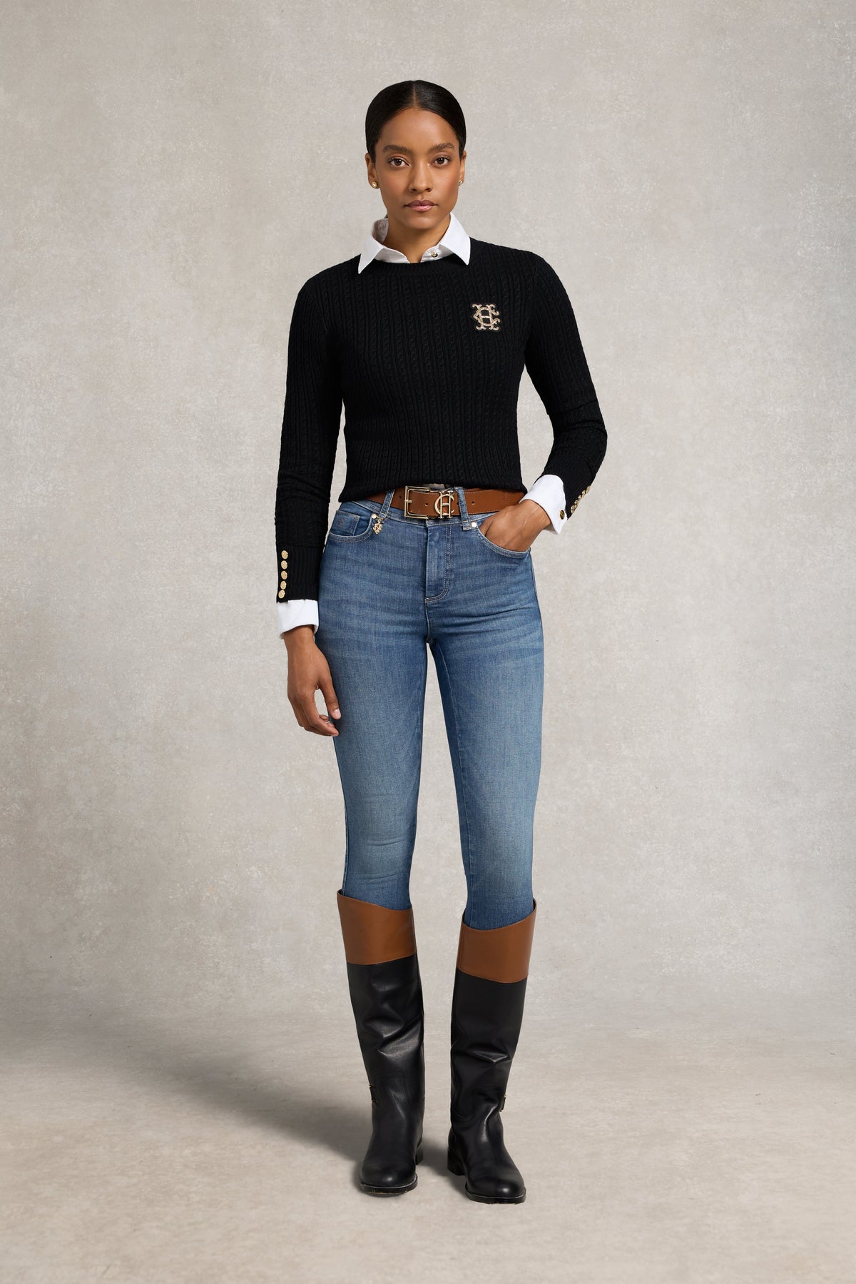 Princeton Crew Neck Knit (Black)