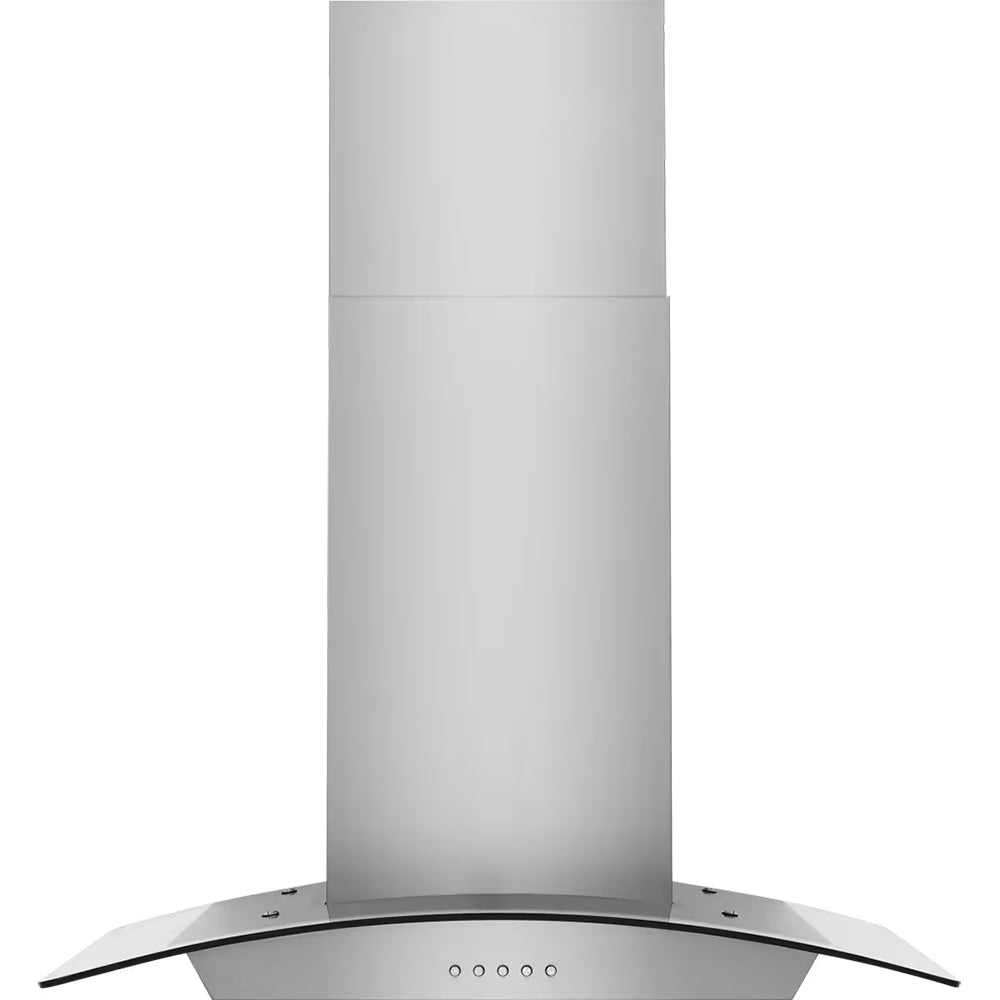30" Convertible Glass Canopy Wall-Mount Hood