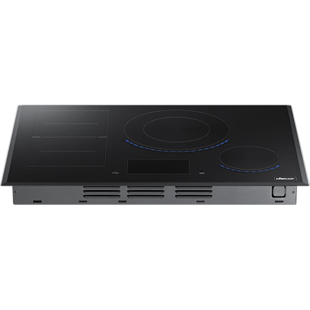 30" Smart 4-Element Induction Electric Cooktop in Black with 7" LCD Touchscreen