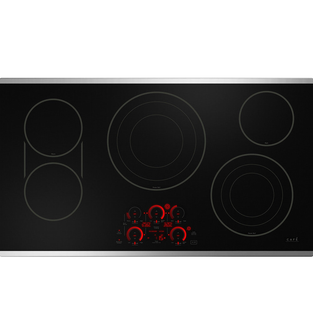 36" Smart 4-Element Radiant Electric Cooktop in Stainless Steel with Smooth Top
5 Ribbon Burner and Touch Control