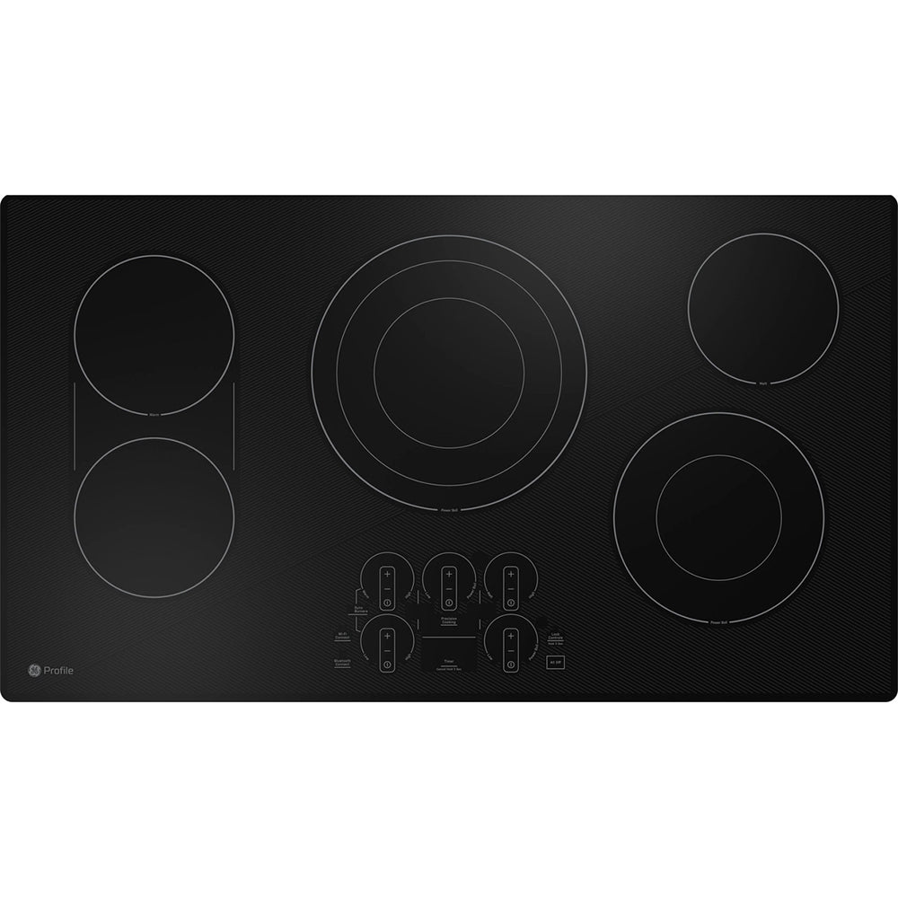 36" 5-Element Electric Cooktop in Black with Guided Cooking