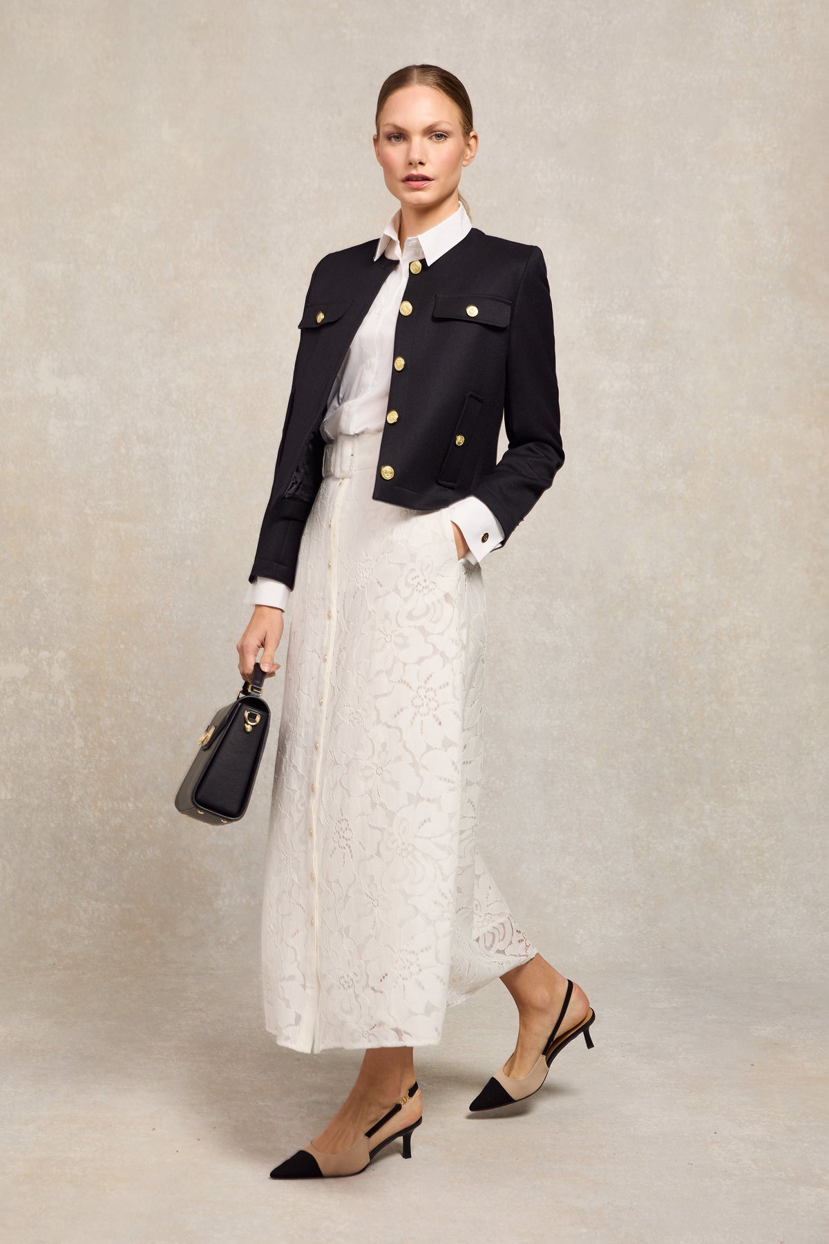 Annabel Lace Skirt (White)