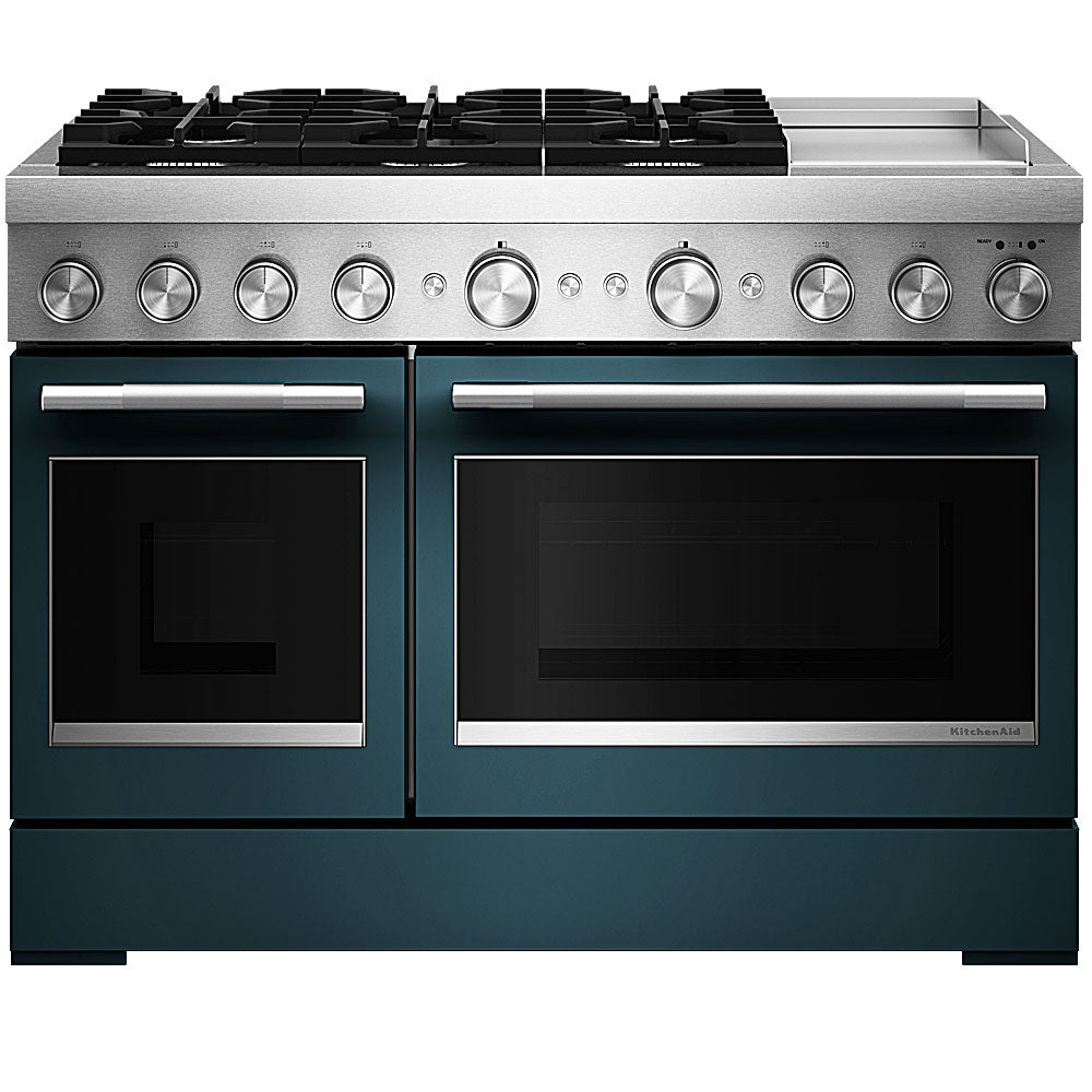 6.3 Cu. Ft. 48" 6 Burner Commercial-Style Dual Fuel Range with Griddle