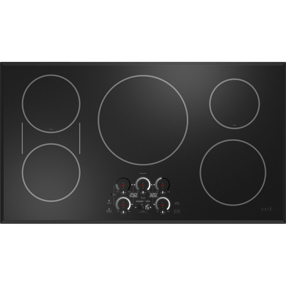 36" Smart 5-Element Induction Cooktop in Black with Synchronized Elements
