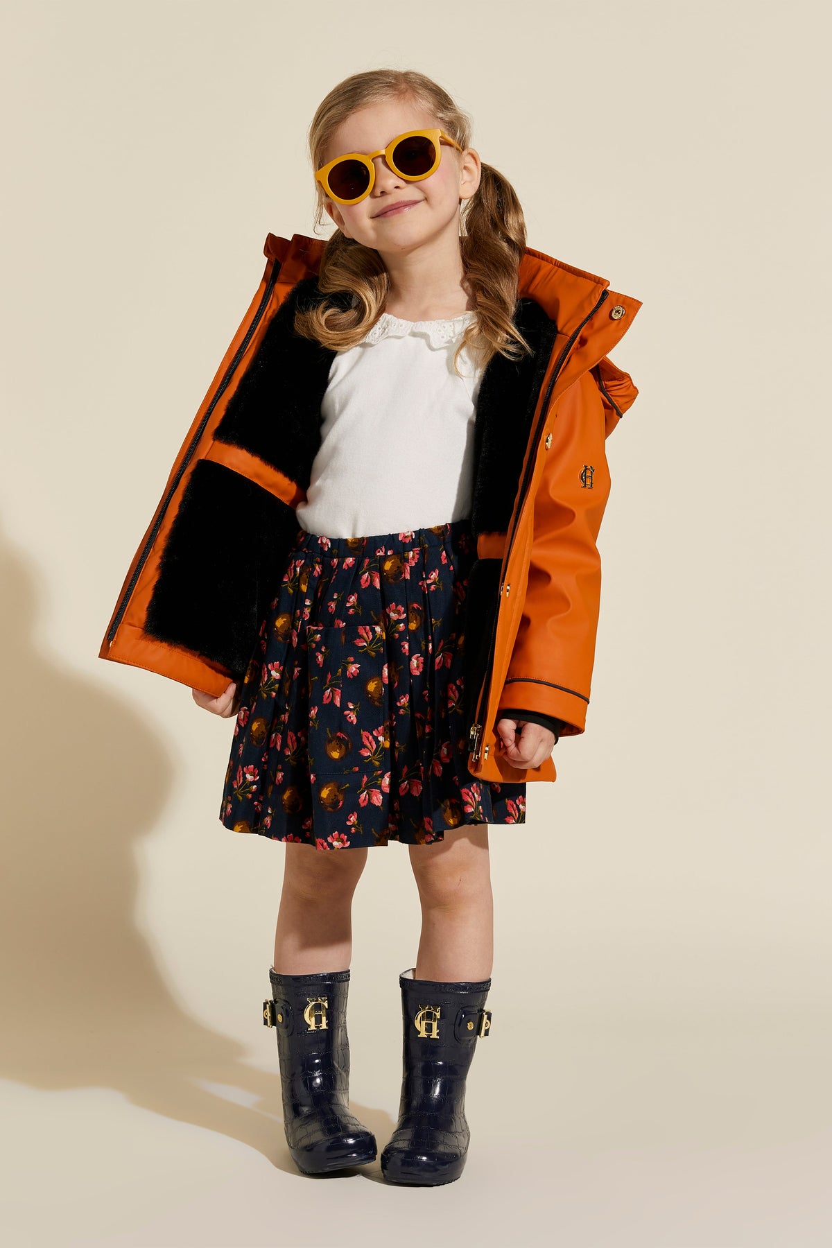 Little Sherpa Rain Mac (Firecracker)