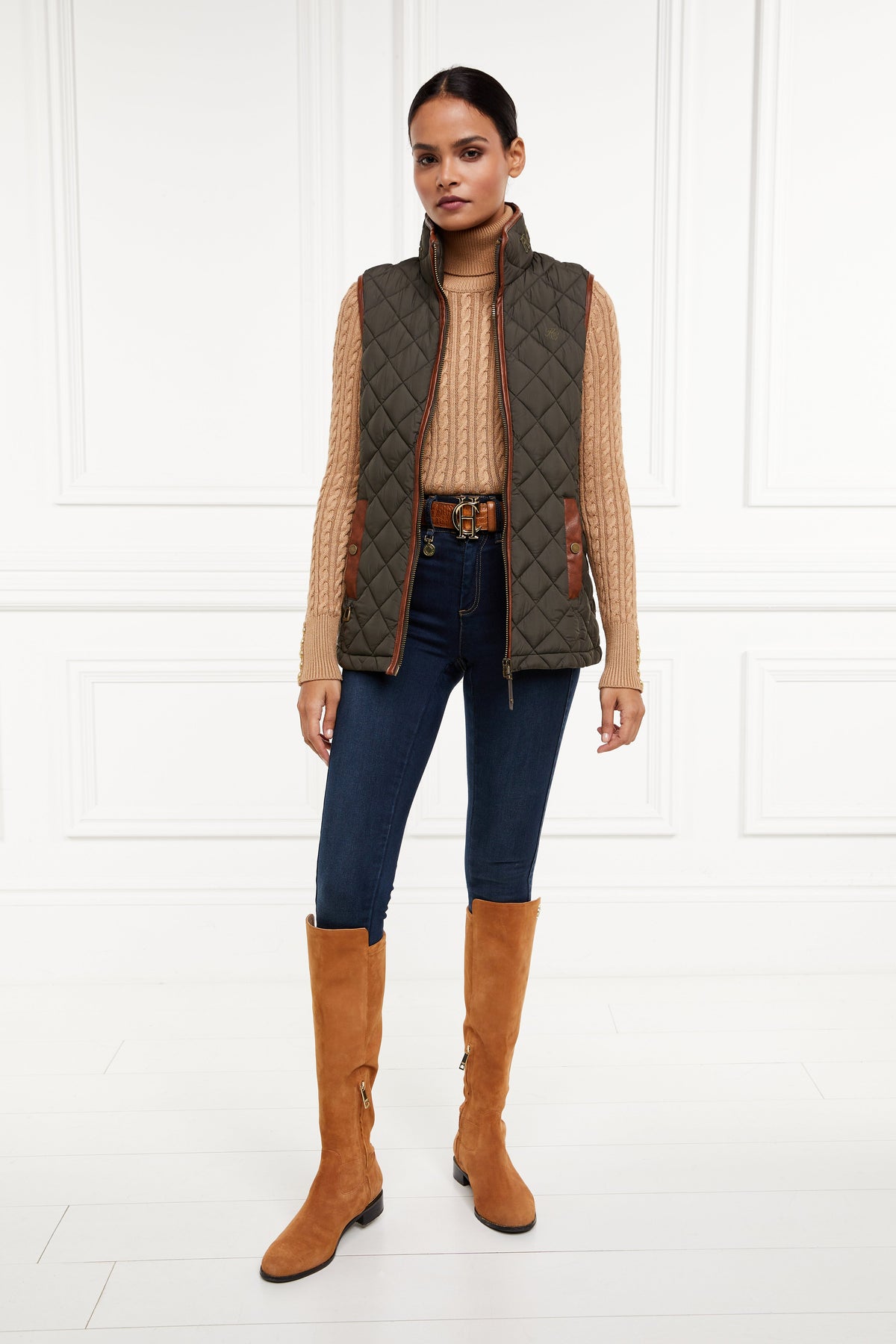 Country Quilted Gilet (Heritage Khaki)