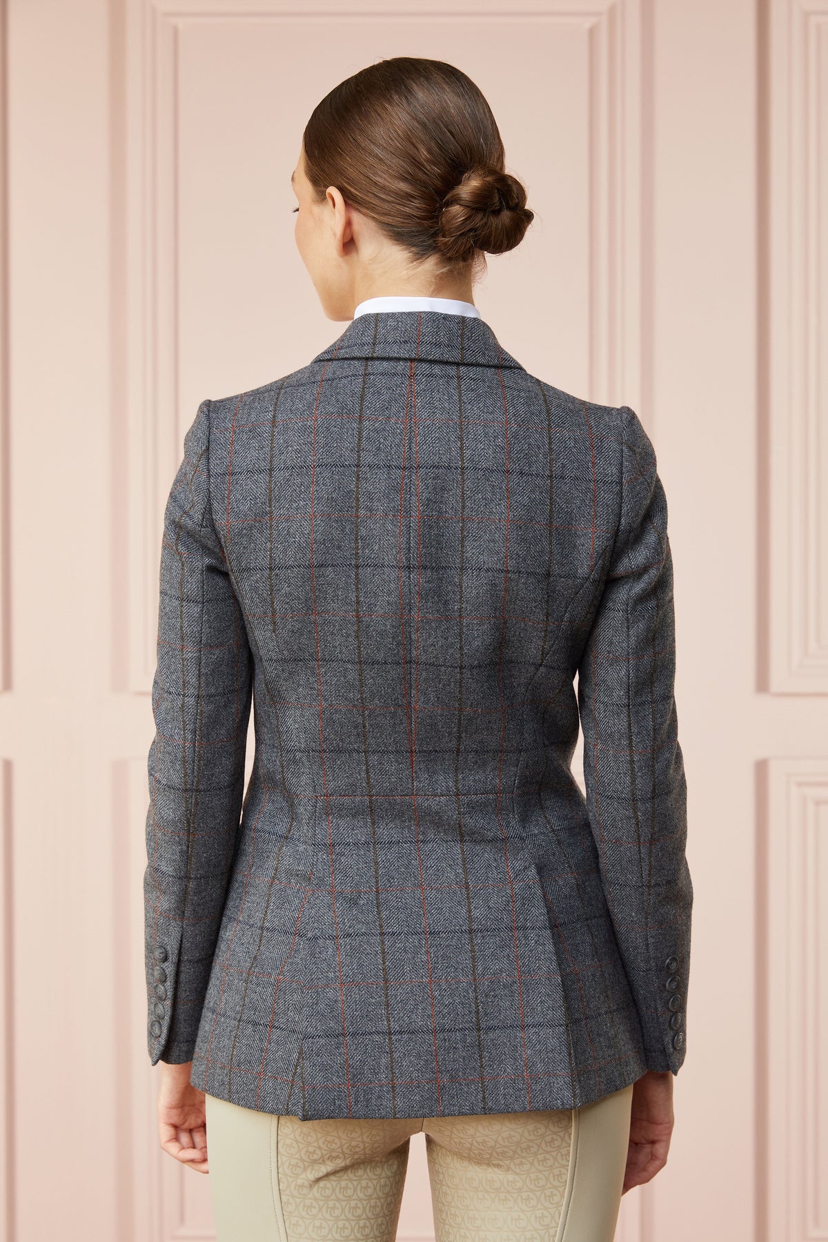 Tweed Riding Jacket (Mid Blue Check)