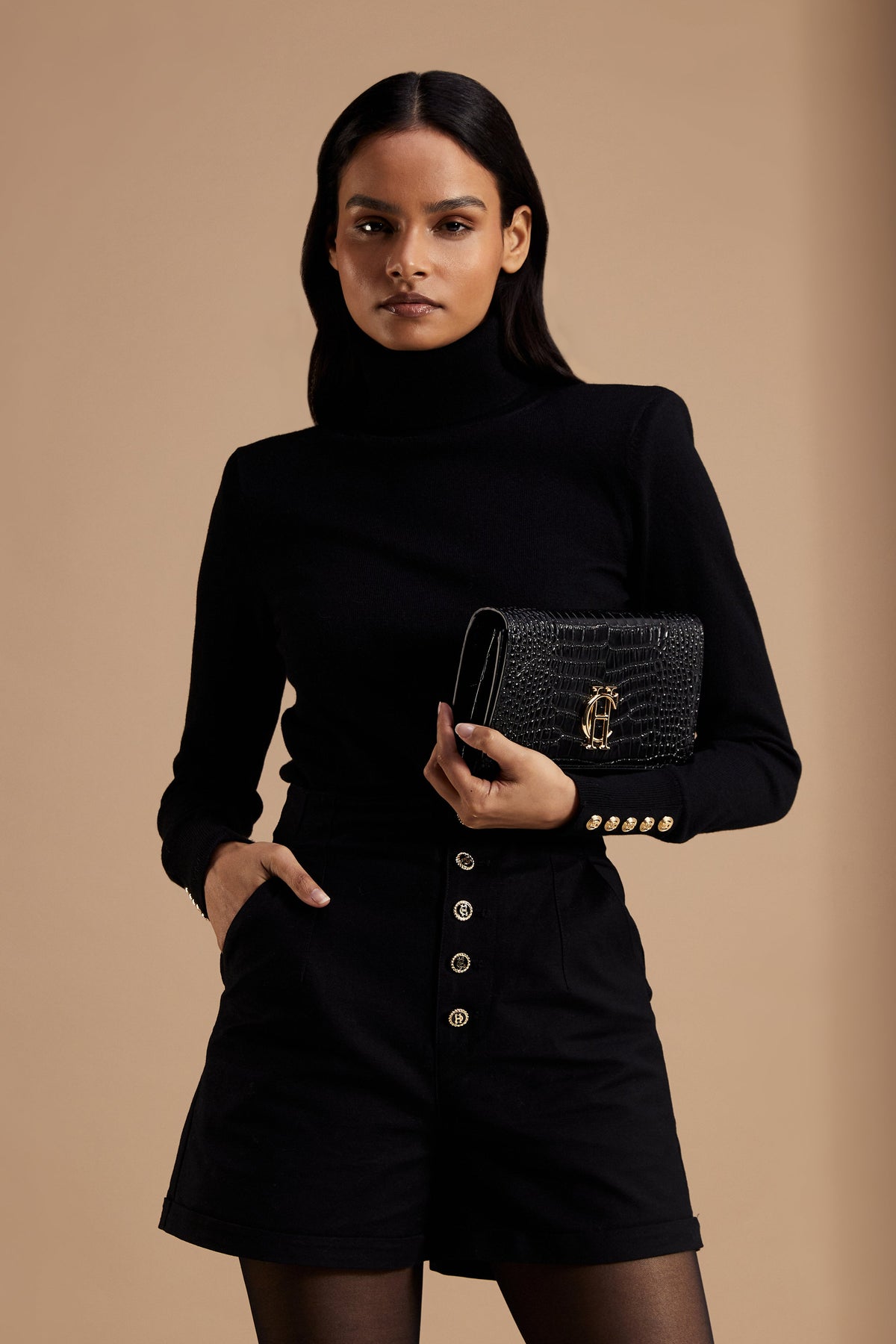 Isabella Tailored Short (Black)