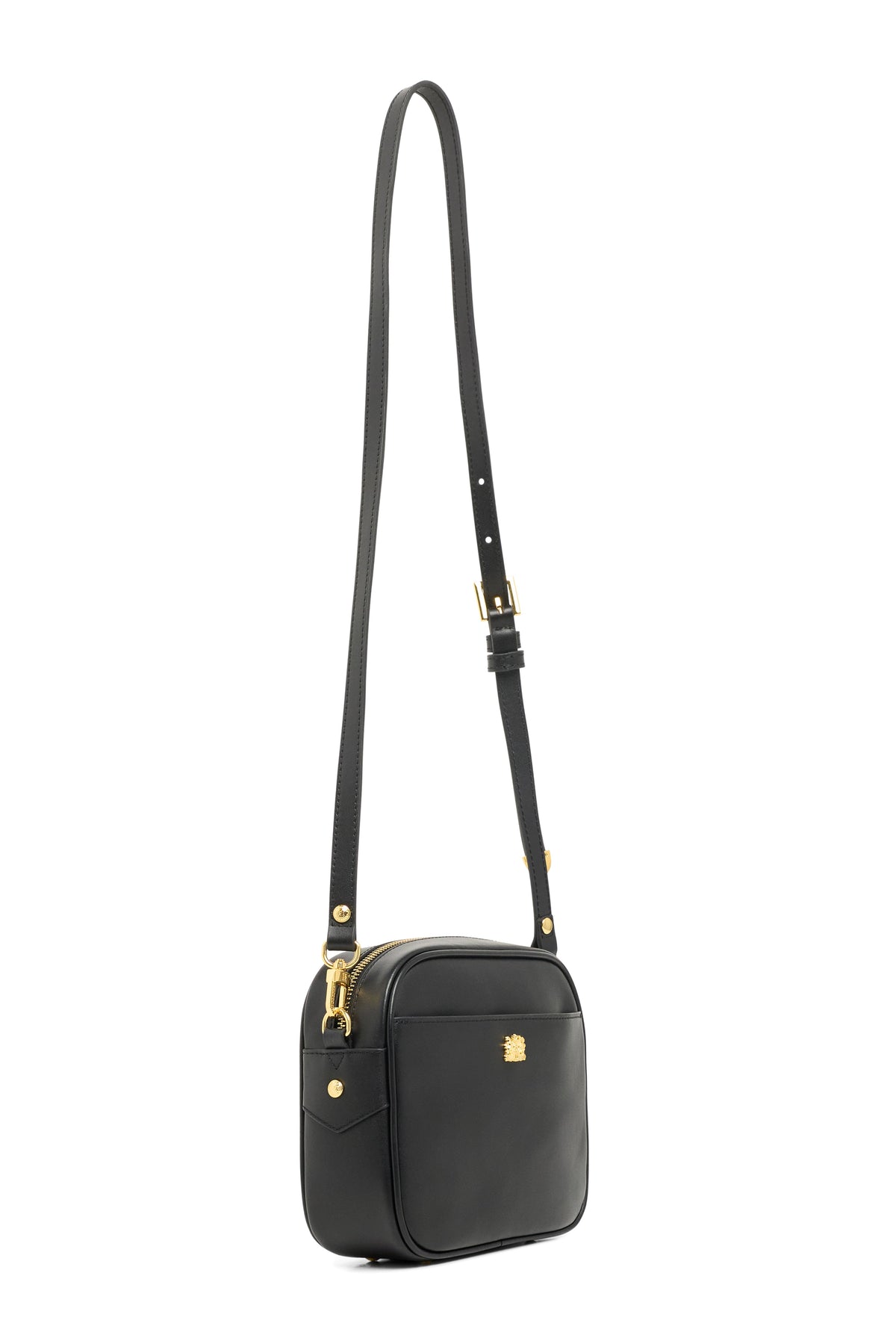 Country Camera Bag (Black Leather)