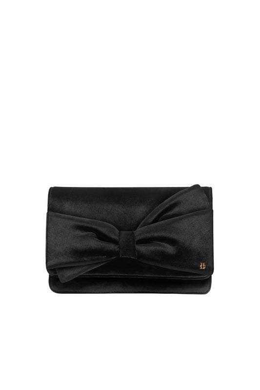 Crawford Clutch (Black Velvet)