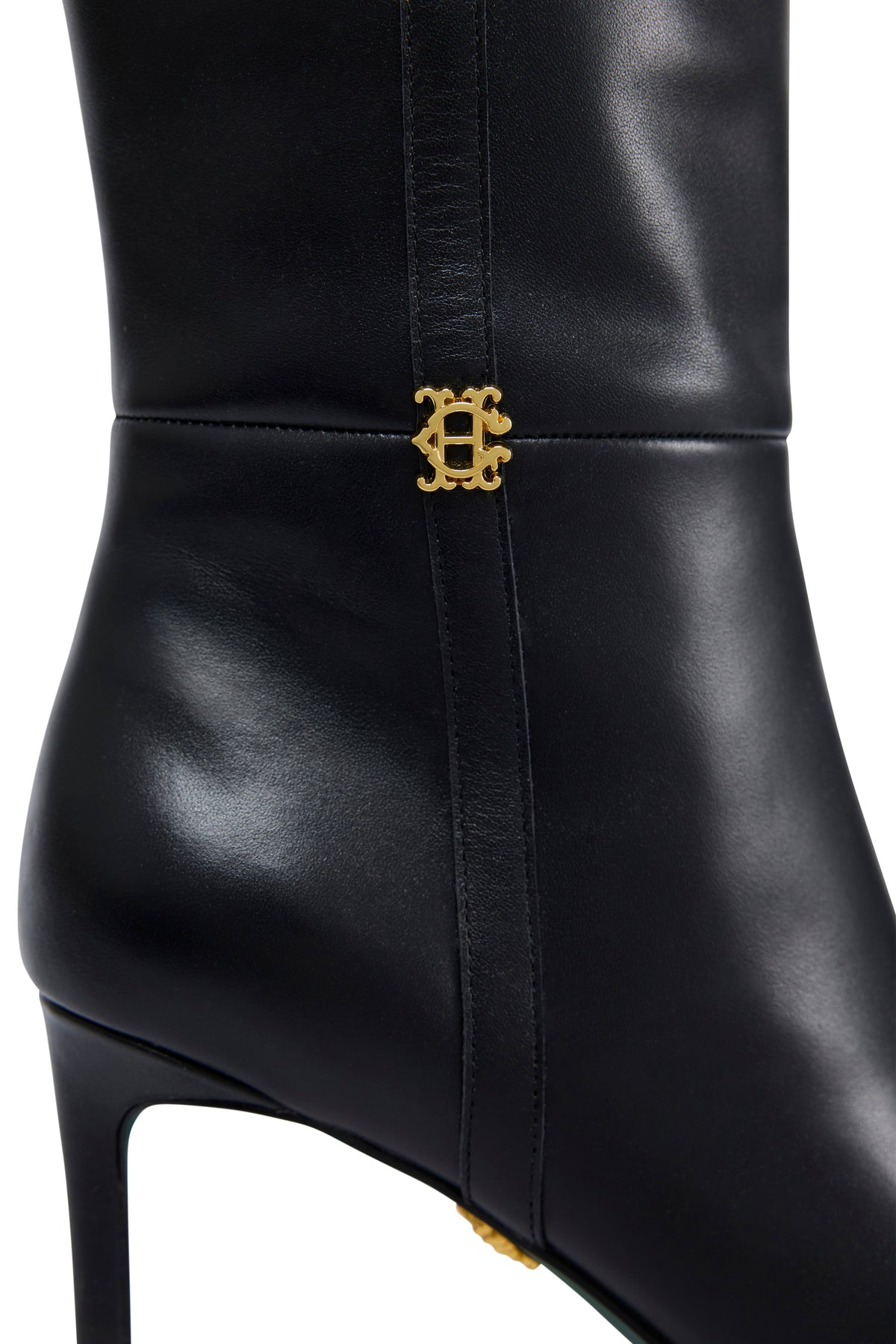 London Knee Boot (Black Leather)