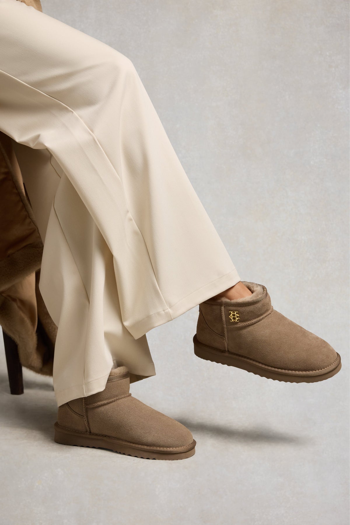 Ultra Mini Shearling Boot (Mink)