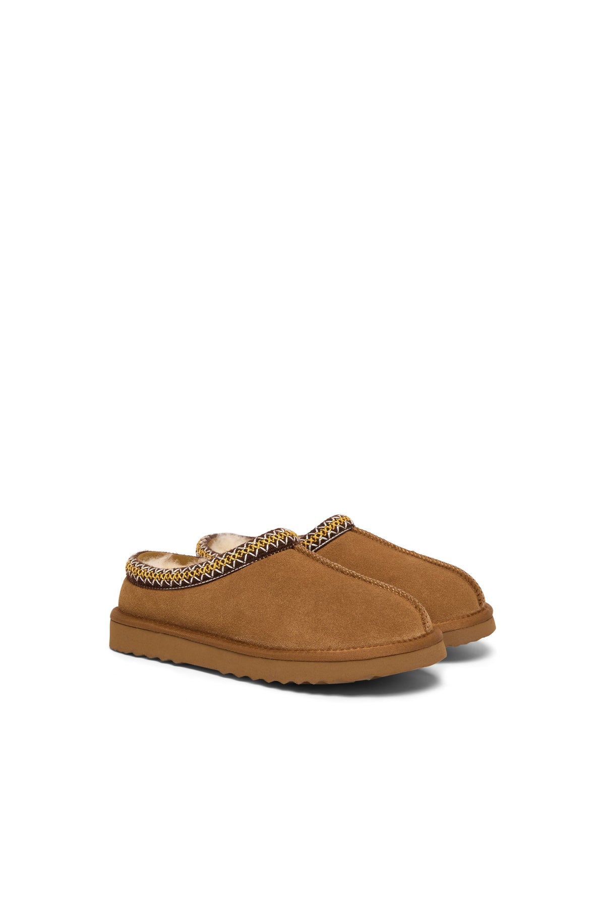 Ultra Low Shearling Mule (Tan)