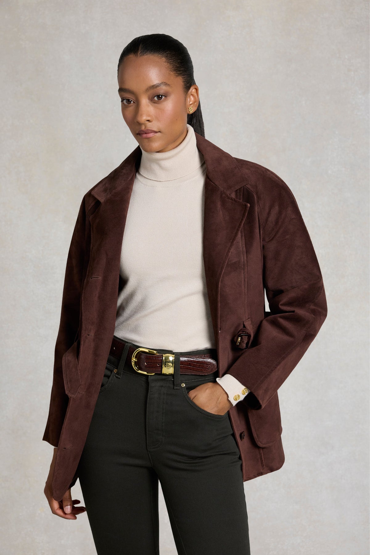 Denali Classic Belt (Cognac Lizard)