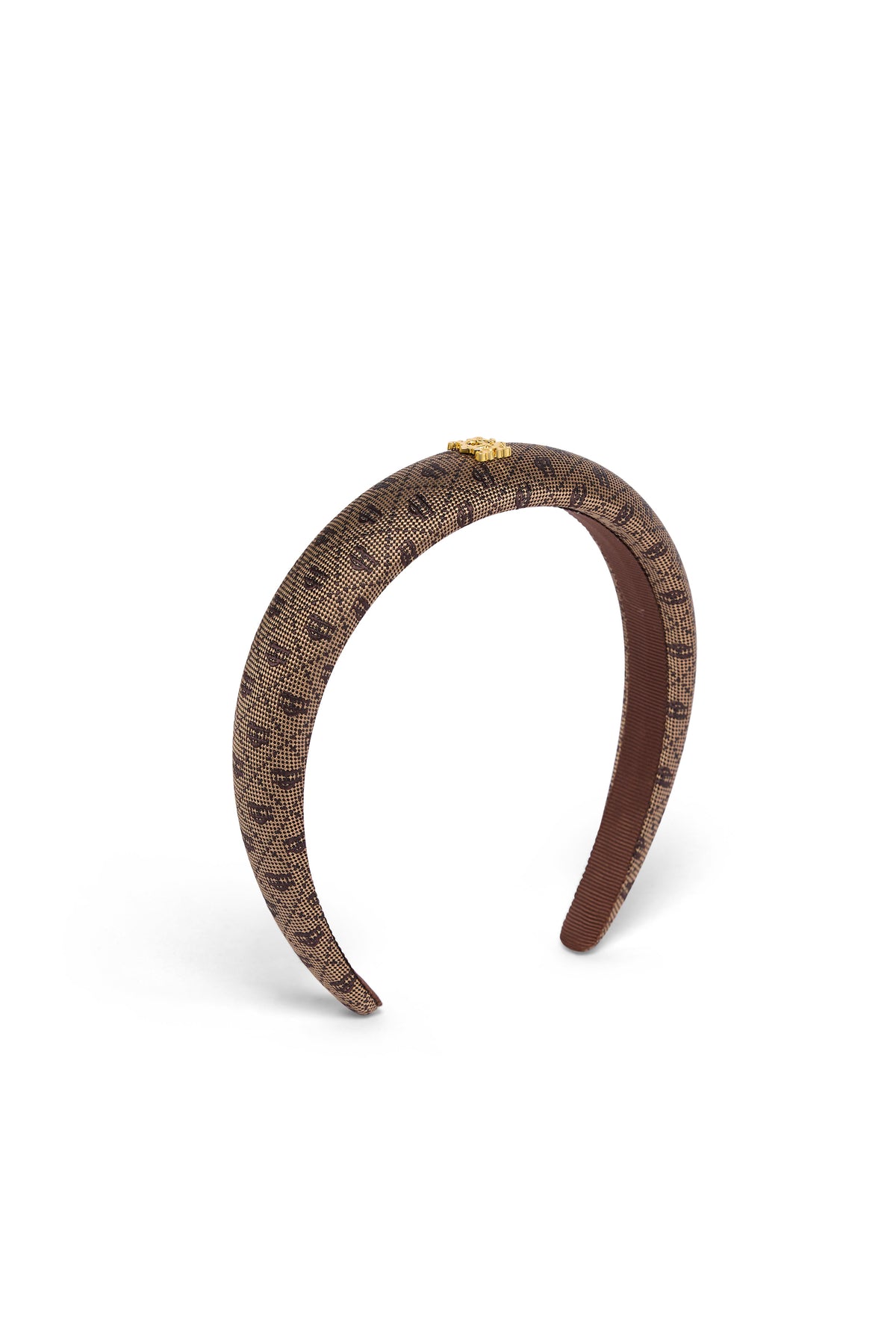 Narrow Headband (Chocolate Monogram)