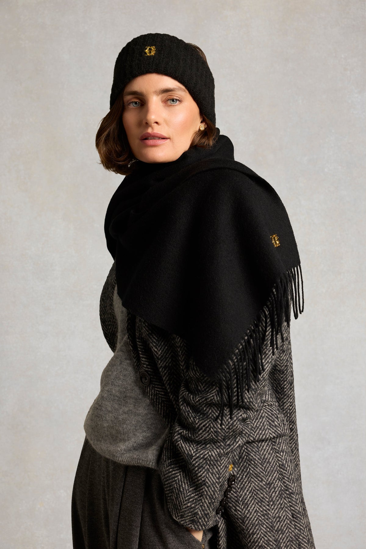 Knitted Headband (Black)