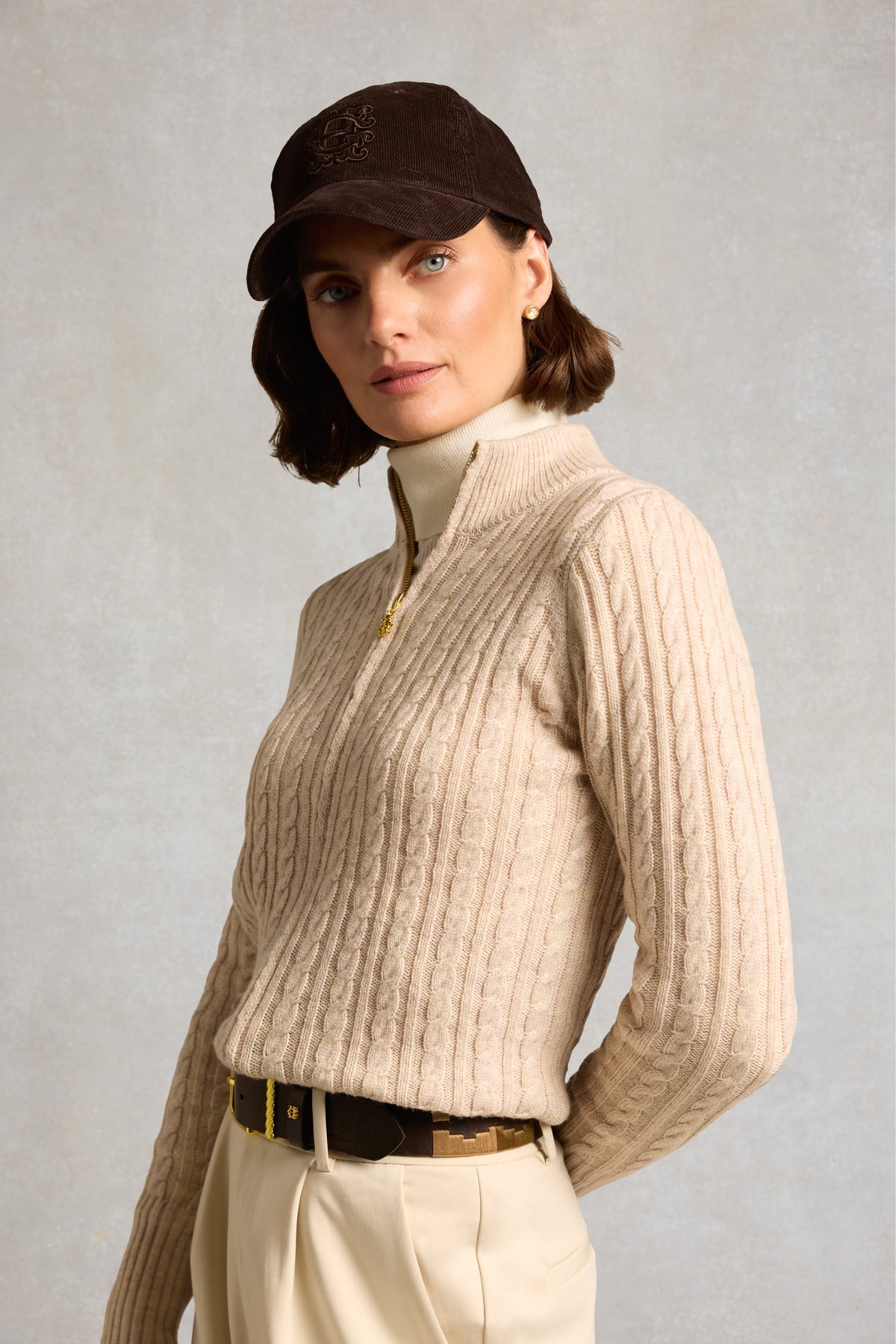 Corduroy Heraldic Cap (Chocolate)
