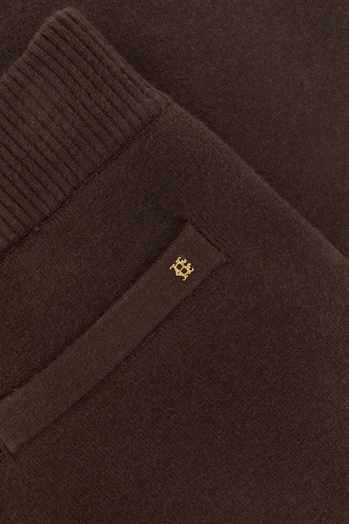 Chester Knitted Wide Leg Pant (Chocolate)