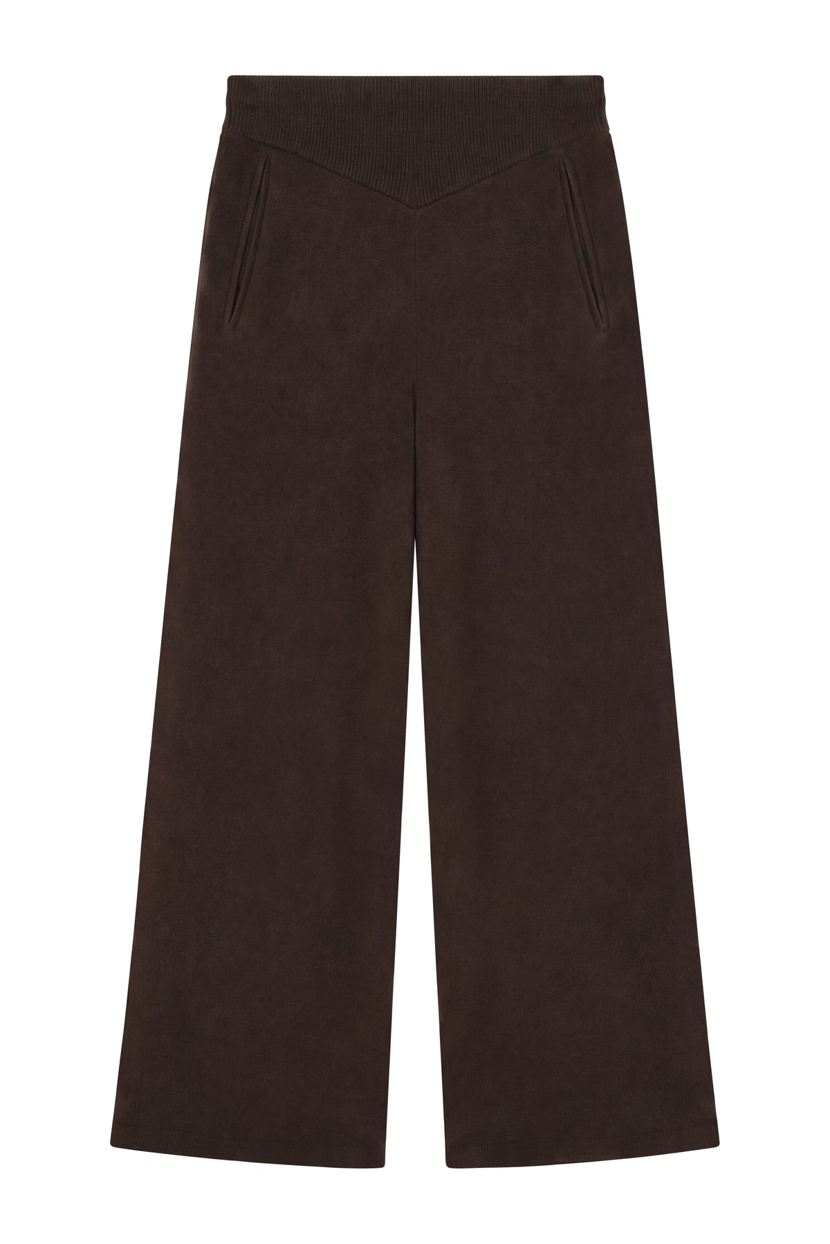 Chester Knitted Wide Leg Pant (Chocolate)